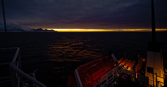 Sunrise over Livingston Island
