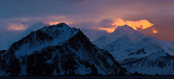 Sunrise over Livingston Island