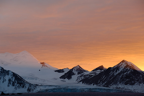 Sunrise over Livingston Island